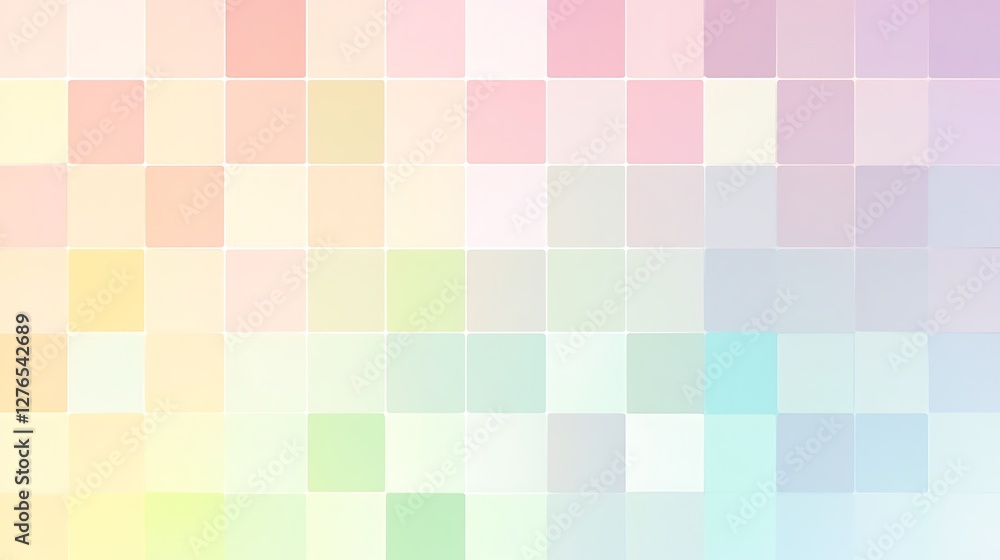 Pastel Square Mosaic Abstract Color Gradient Design Pastel Square Mosaic Abstract Color Gradient Design
