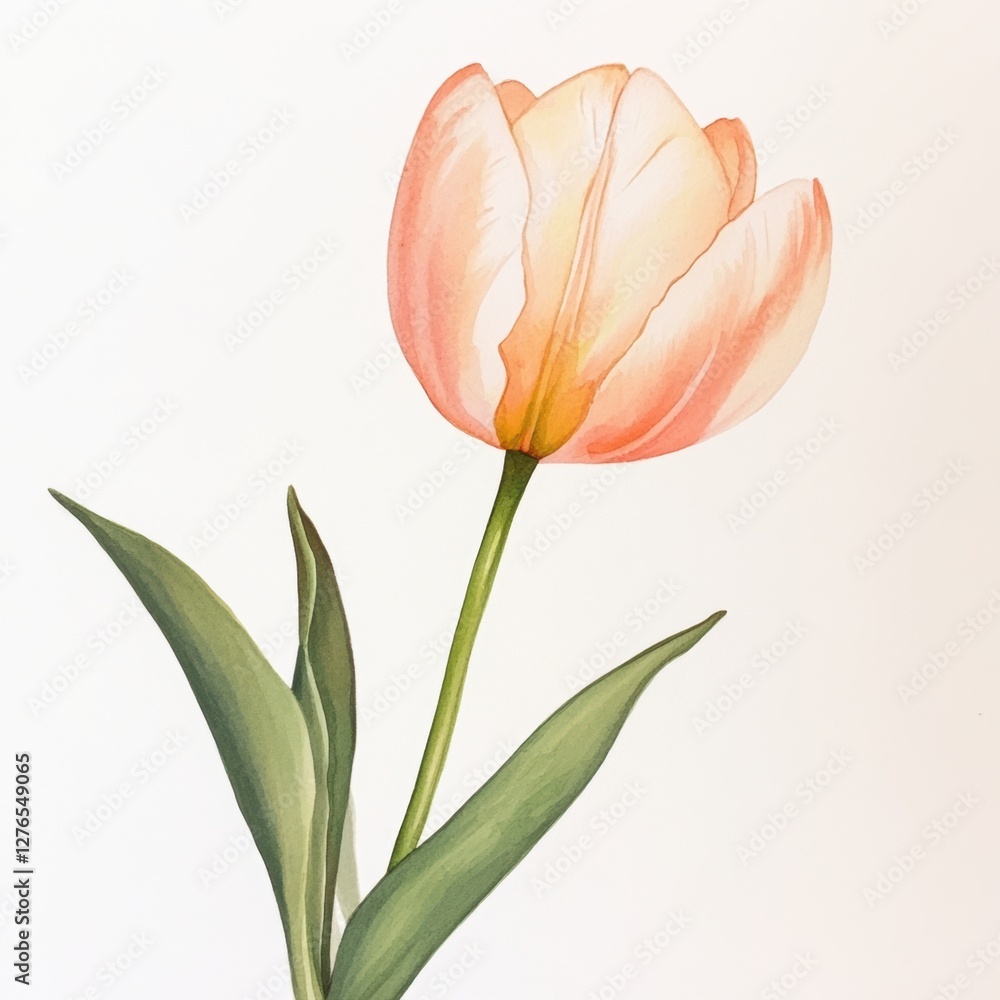 Fototapeta premium Beautiful tulip flower in Spring.