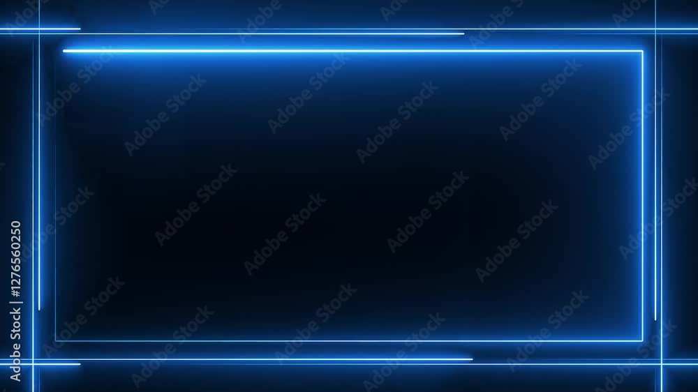 Rectangle neon picture frame background Rectangle neon picture frame background