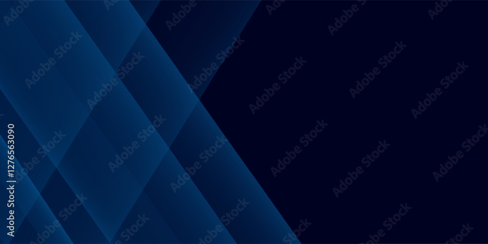 Obraz premium Dark blue modern business abstract background. Vector illustration design for presentation, banner, cover, web, flyer, card, poster, wallpaper, texture, slide, magazine, and powerpoint