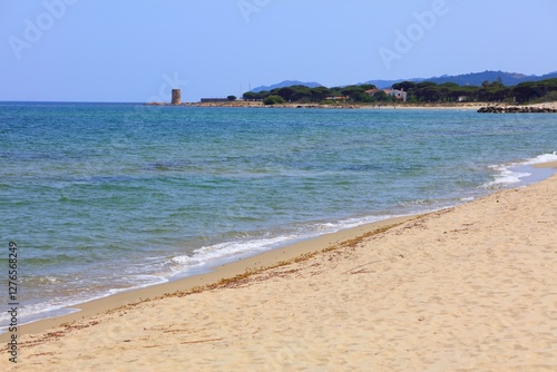 Fototapeta Naklejka Na Ścianę i Meble -  San Giovanni beach in Posada, Sardinia