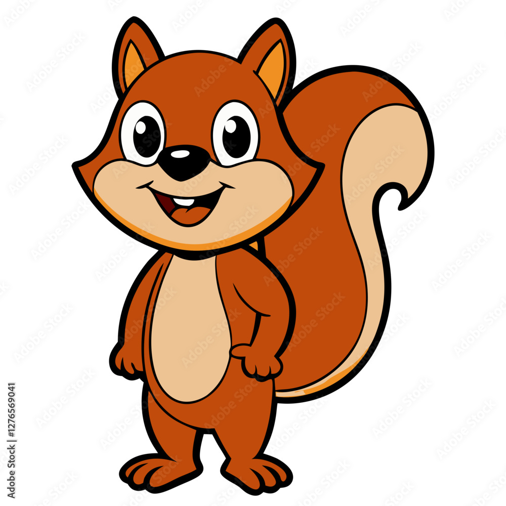 Fototapeta premium A funny squirrel