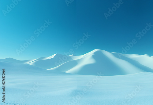 A minimalist mountain landscape