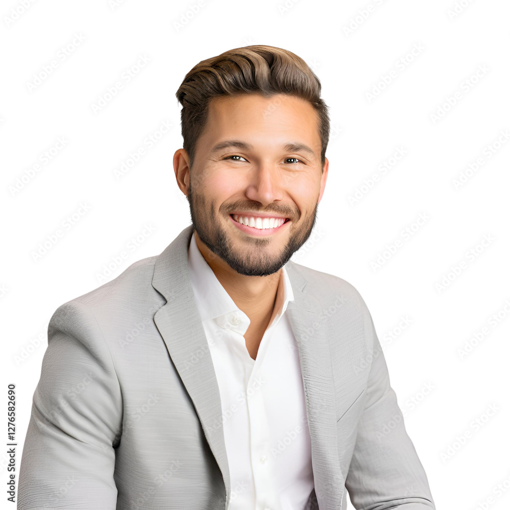 Young Male Entrepreneur with Friendly Expression Young Male Entrepreneur with Friendly Expression