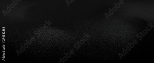 Limbo black background. Abstract dark gradient backdrop. Color wall of studio, room, stand for product display or photo. Modern banner with empty place for advertising text. Vector EPS 10
