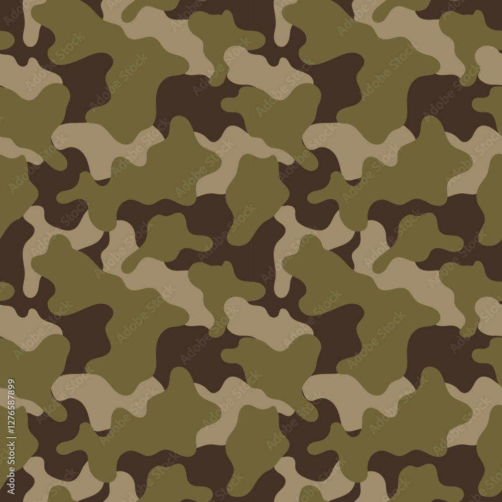 seamless camouflage pattern features an abstract design with green, brown, and khaki colors, ideal for military, hunting, and outdoor gear applications seamless camouflage pattern features an abstract design with green, brown, and khaki colors, ideal for military, hunting, and outdoor gear applications