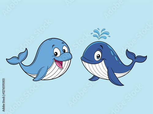 A vector dolphin illustration features a sleek, curved design, capturing the dolphin's playful and agile nature in bold lines and colors