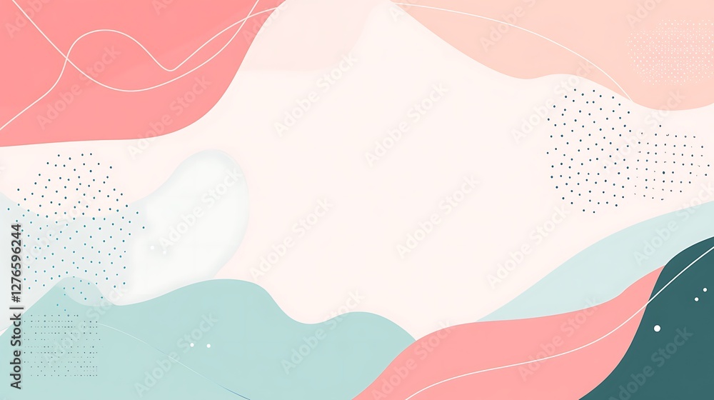 Abstract Pastel Wave Background Design Abstract Pastel Wave Background Design