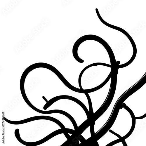 seaweed vector illustration simple icon