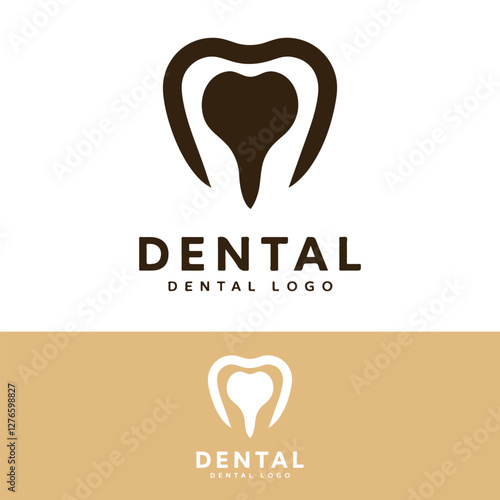 Dentofacial dentist clinic logo design