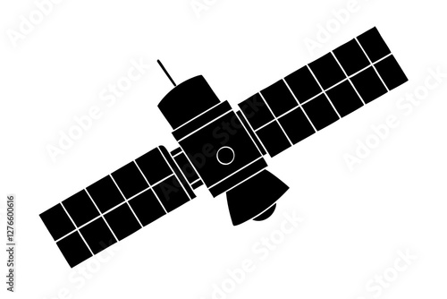 Space satellite Silhouette