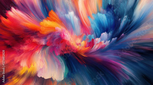 Wallpaper Mural Vibrant Abstract Swirls of Color Capturing the Dynamic Movement and Energy of Paintbrush Strokes in a Mesmerizing Display of Light and Artistic Expression Torontodigital.ca