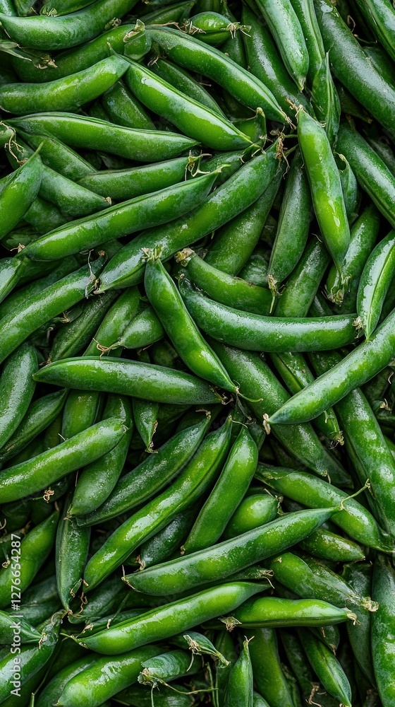 Fresh green peppers arranged in a vibrant display at a local market highlighting a bountiful harvest Fresh green peppers arranged in a vibrant display at a local market highlighting a bountiful harvest