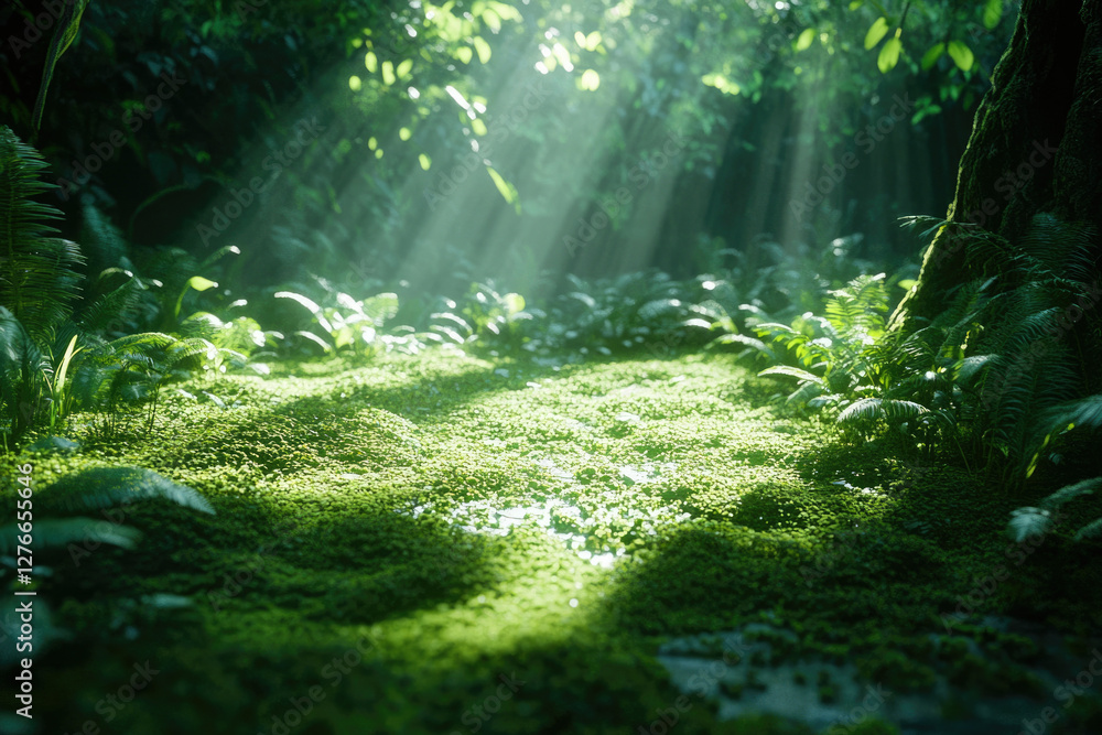 Obraz premium sunlight in the forest