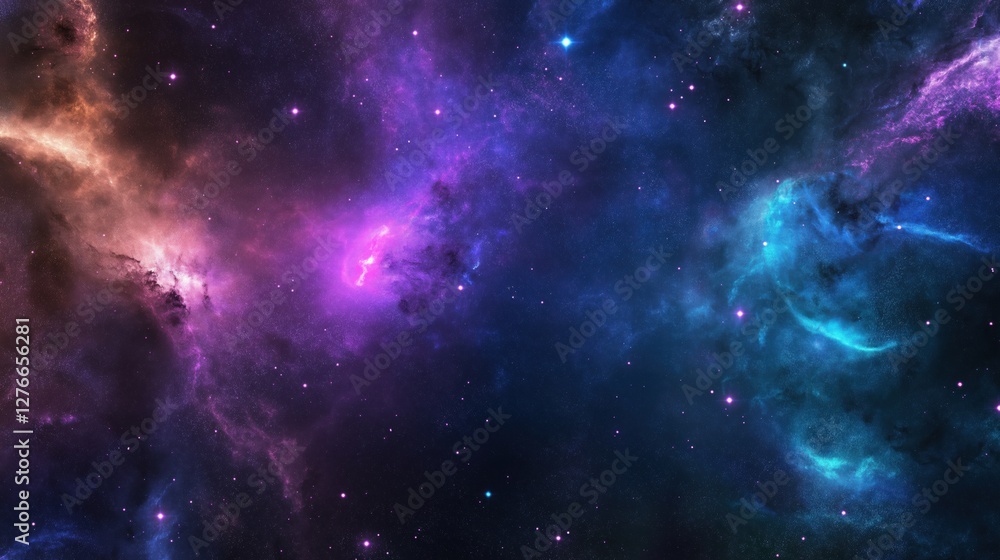 Vibrant Cosmic Galaxy Texture Featuring Deep Purples and Blues With a Multitude of Glowing Stars Vibrant Cosmic Galaxy Texture Featuring Deep Purples and Blues With a Multitude of Glowing Stars