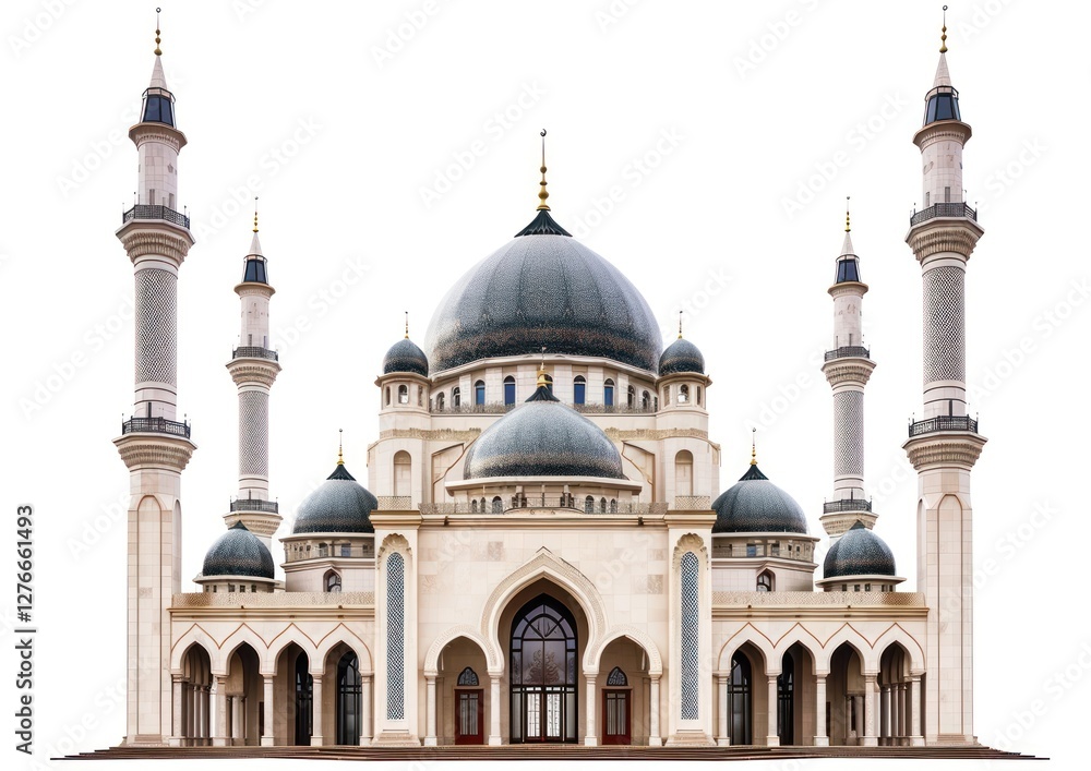Fototapeta premium Urban design mosque architecture building dome.