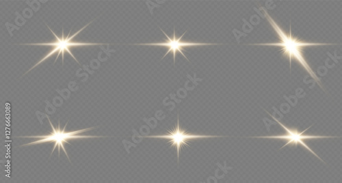  bright, luminous light effect. It is also called solar flare,glow effect,starbursts with flickering glare,beautiful, flickering glare light effect.vector 10 EPS.