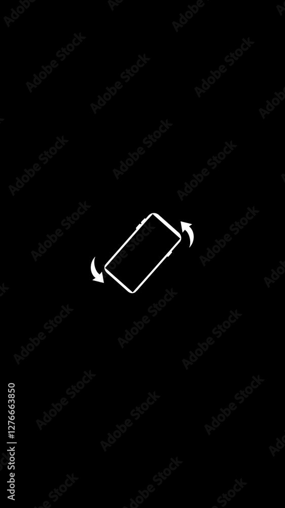 Phone icon rotation vertical vidio Phone icon rotation vertical vidio