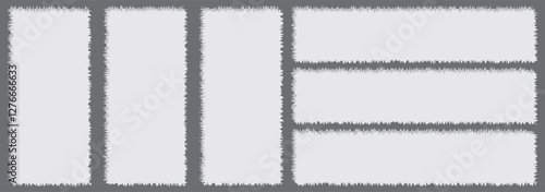 Torn sheets of paper. ripped white paper on a black isolated background. Vector illustration eps 10