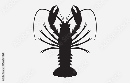 Lobster vector art Illustration Isolated on white background
