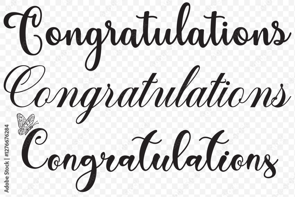 congratulations decorative design lettering on plain Transparent background. EPS 10. congratulations decorative design lettering on plain Transparent background. EPS 10.