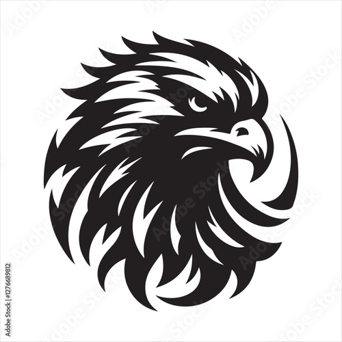 falcon silhouette vector logo illustration