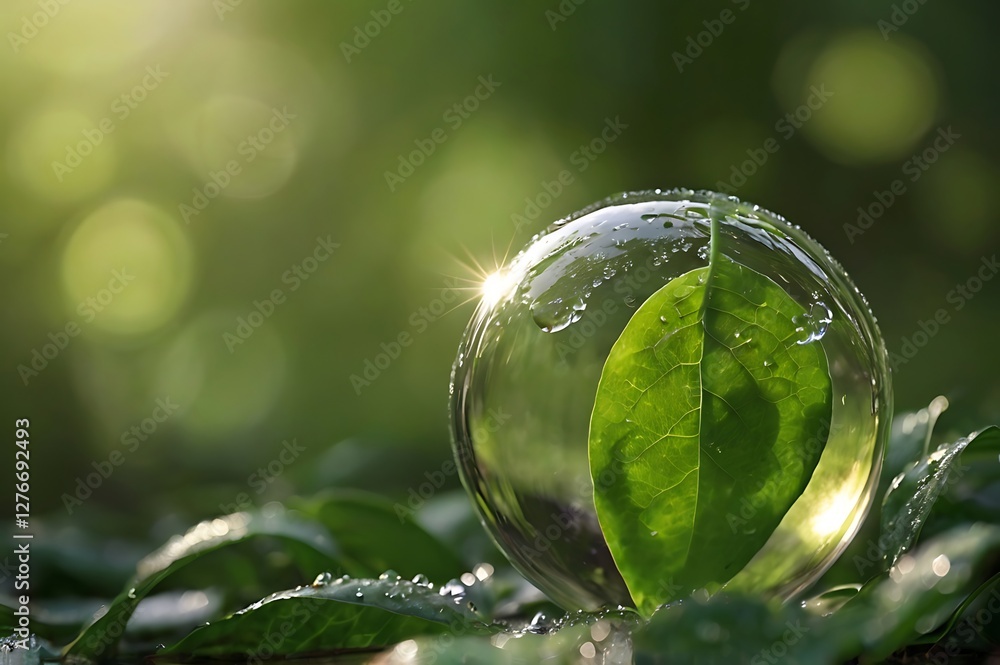 Green Background Image, Showing Sustainability, Environment Protection Green Background Image, Showing Sustainability, Environment Protection