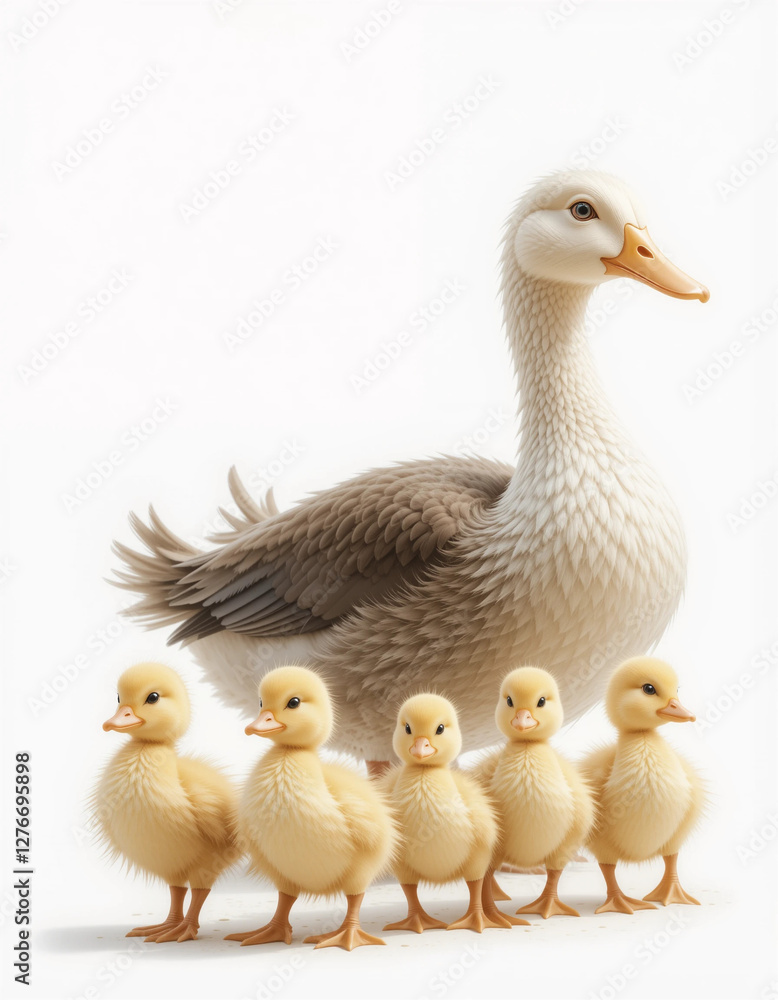 Obraz premium Quacking Joy: Duck