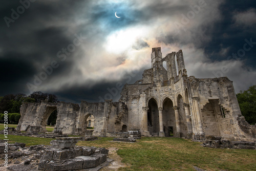 Canvas Print Chaalis abbey, Chaalis, France