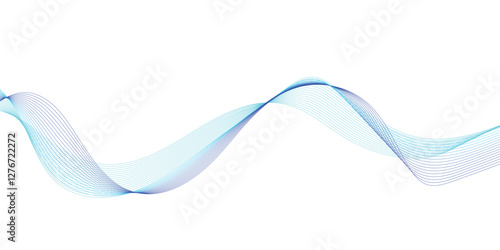 abstract blue wave background. wave blending for digital art. abstract wave forms with rich colors. 