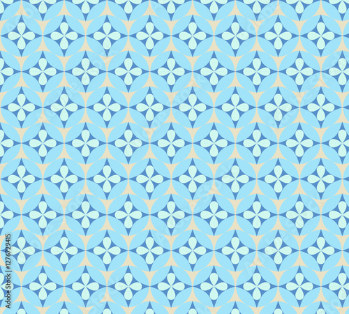 Delicate Light Blue Floral Design - Soft Elegant Flower Vector, Elegant Floral Vector Illustration