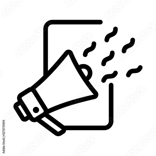 Advertising Outline Icon