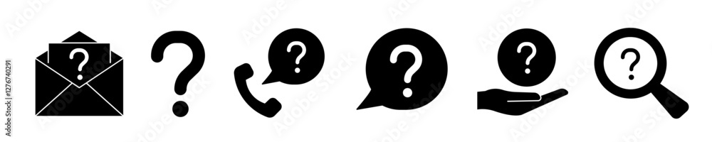 Question icon set. Question icon. Question icon set. Question icon.