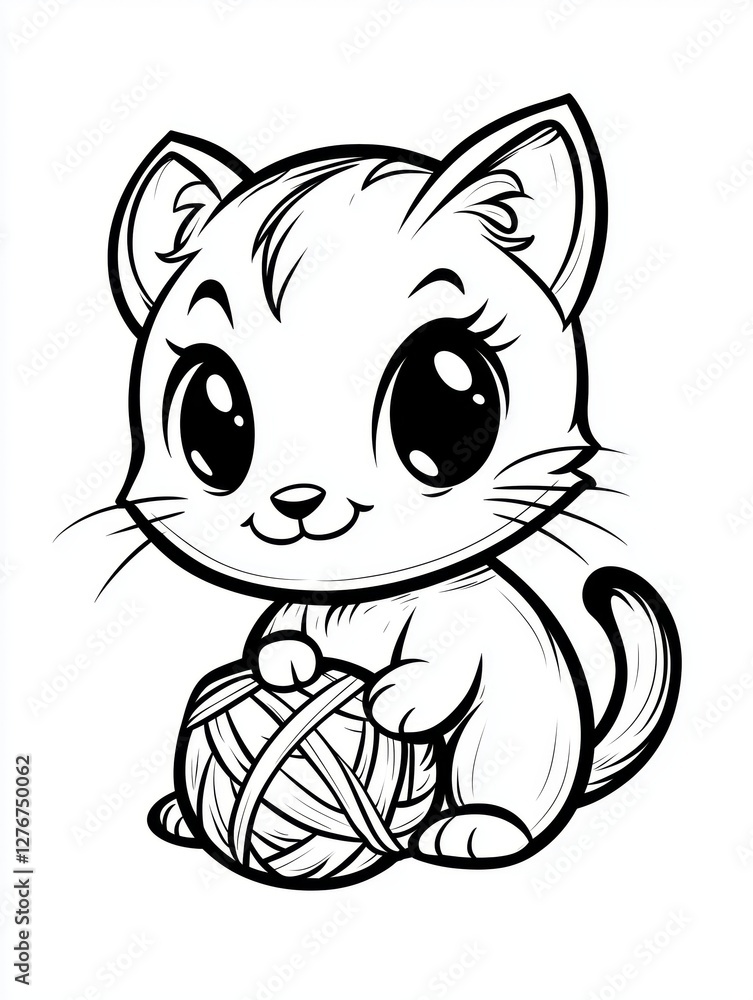 Fototapeta premium coloring page kids