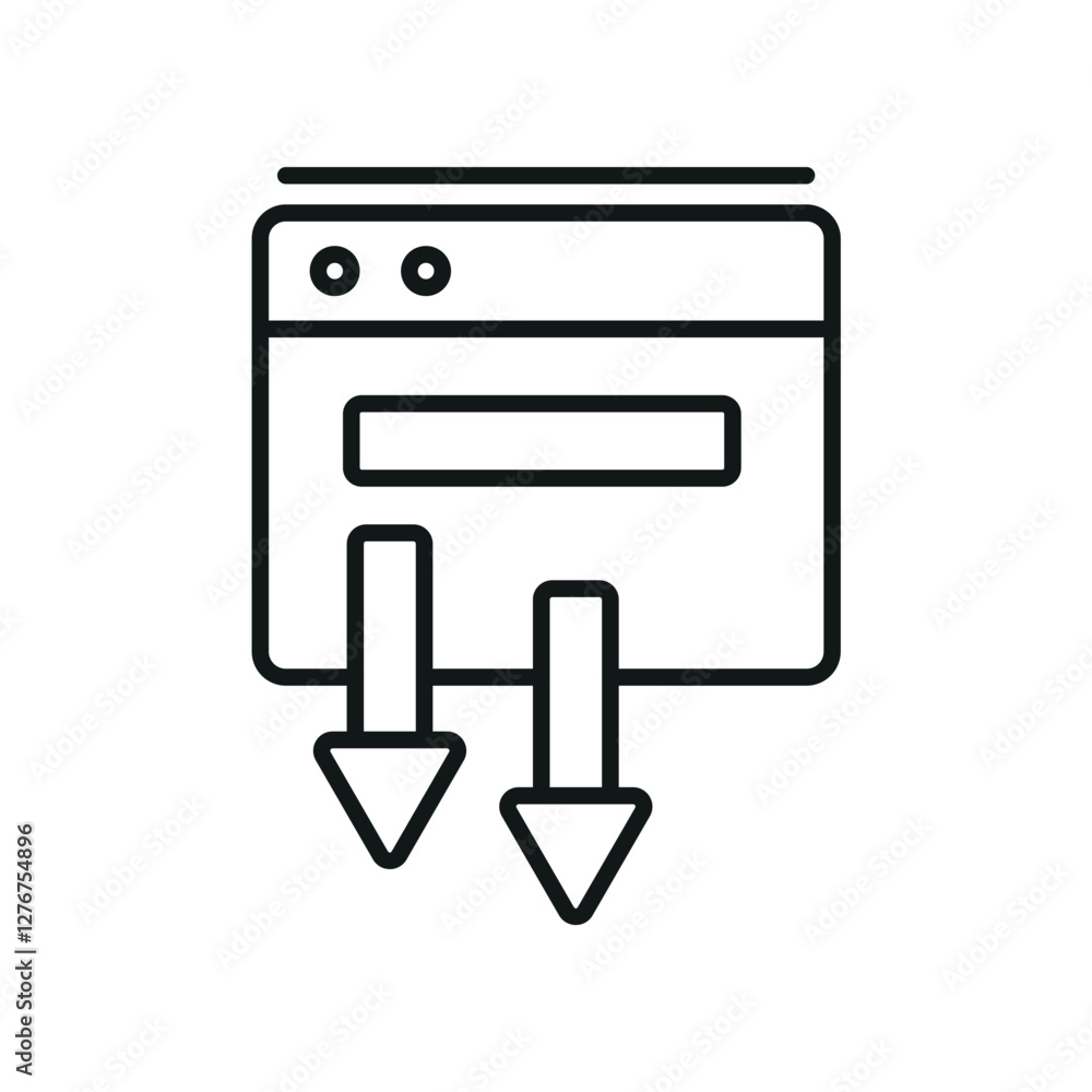 Landing Page icon collection .design style with background Landing Page icon collection .design style with background