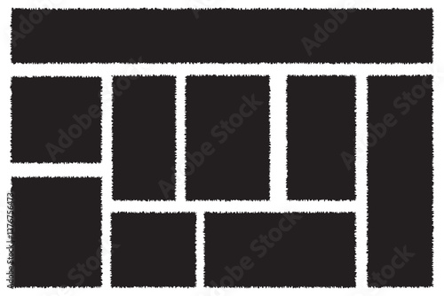 Torn papers on white, torn pieces of paper on a white background seamless torn paper edges, vector illustration seamless torn paper edges, vector illustration eps 10
 