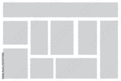 Torn sheets of paper. Vector illustration eps 10