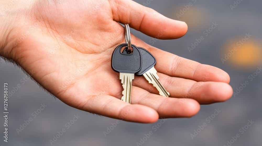 Businessman in suit holding over a key with connection concept around Businessman in suit holding over a key with connection concept around