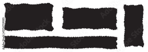 Torn papers on white, torn pieces of paper on a white background seamless torn paper edges, vector illustration seamless torn paper edges, vector illustration eps 10
 