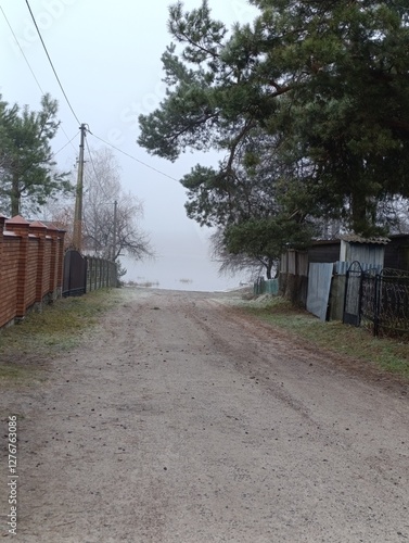 road in the village