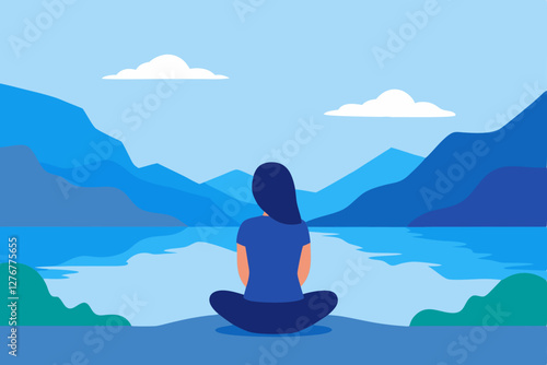 yoga in the mountains