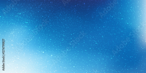 blue and white mesh gradient, snow fall effect, background. Vector illustration