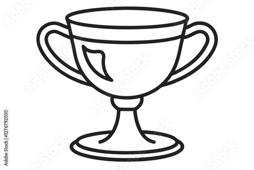 Minimalist Elijah’s Cup Vector – Jewish Ritual Art