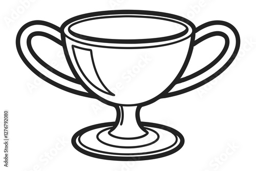 Minimalist Elijah’s Cup Vector – Jewish Ritual Art
