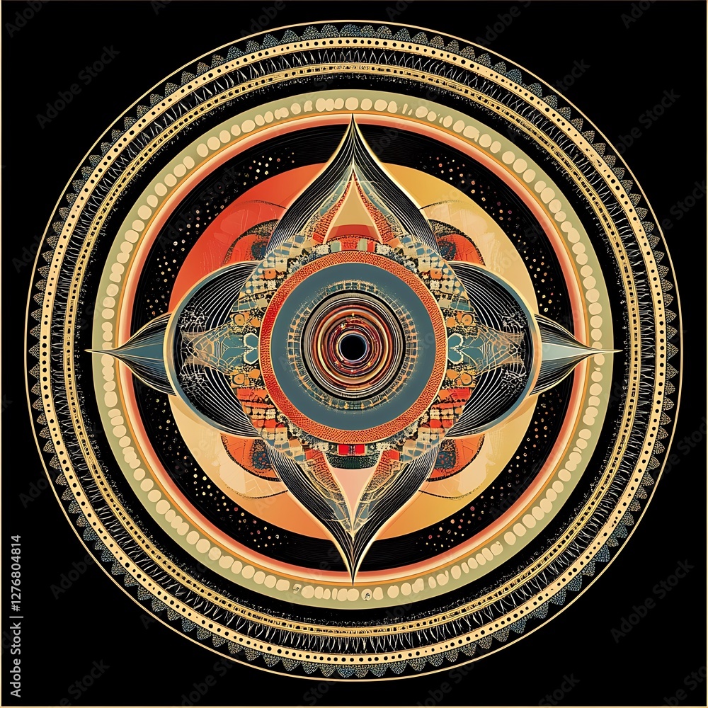 Obraz premium Ornate Circular Mandala Design