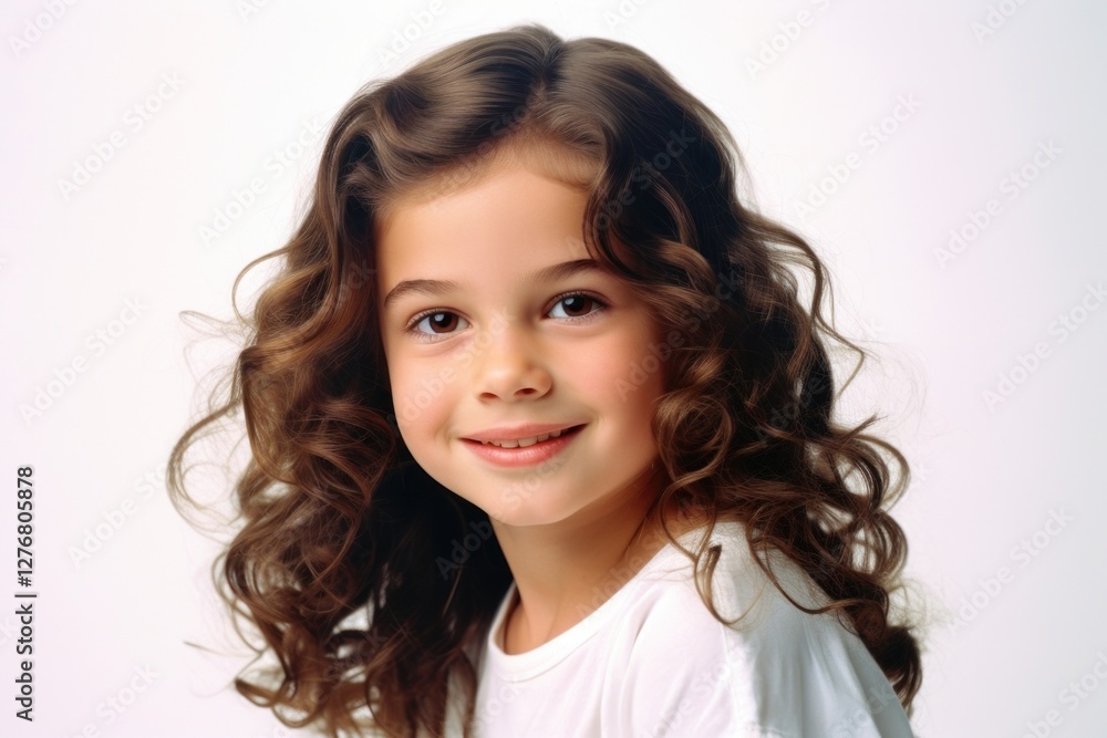 Young girl portrait smiling child. Young girl portrait smiling child.
