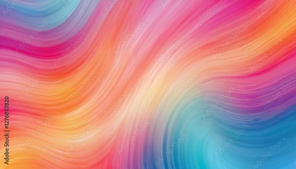 Fototapeta premium A colorful abstract design featuring vibrant hues of blue, pink, orange, and yellow.