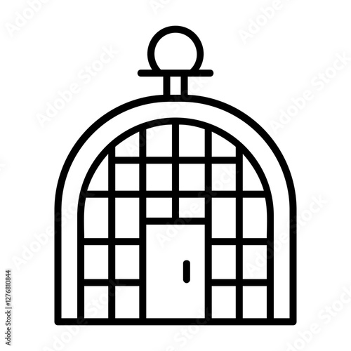 Birdcage Vector Icon Design Symbol