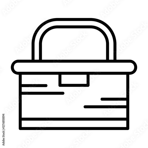 Lunchbox Vector Icon Design Symbol