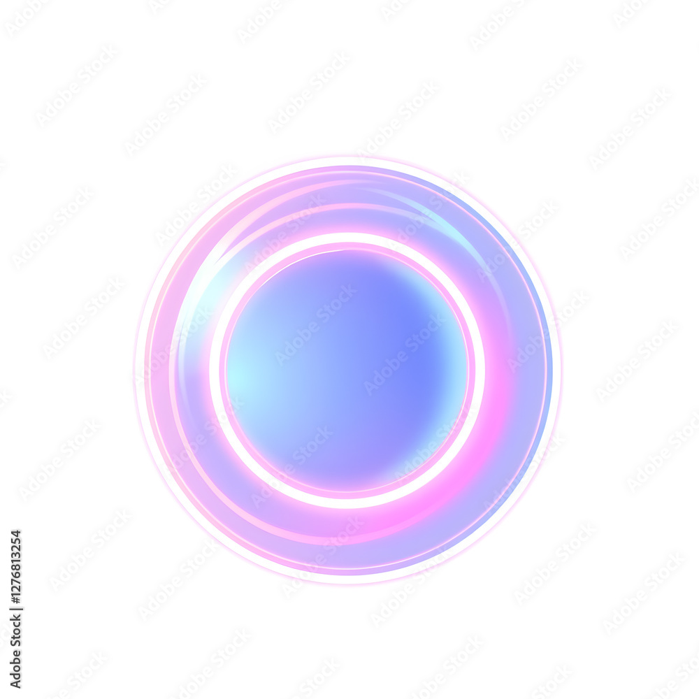 Mirror holographic 3D icon. neon symbol vector illustration isolated on white background. Generative AI Mirror holographic 3D icon. neon symbol vector illustration isolated on white background. Generative AI
